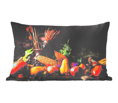 Sierkussens - Kussentjes Woonkamer - 60x40 cm - Groente - Fruit - Rustiek - Tafel