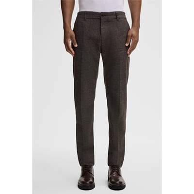 Chino Tius, bruin/antraciet met patroon