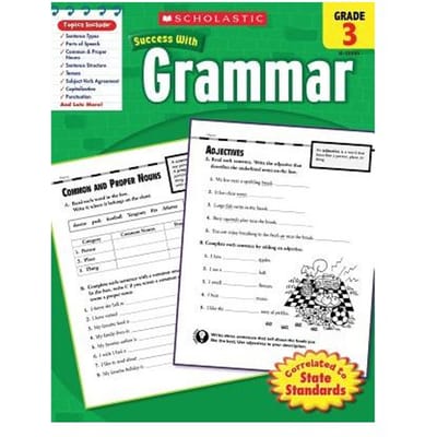 Scholastic Success With Grammar Grade 3