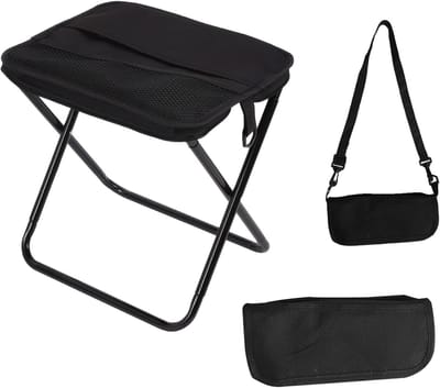 Thijox - Draagbare Klapkruk - Lichte Inklapbare Kruk met Rugriem - Campingkruk - Opvouwbare Outdoor- en Indoor-Klapstoel - Draagbare Kruk voor Reizen,