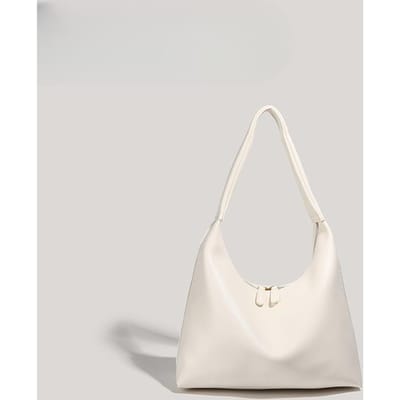 Melkthee Zakje Dames Pendelen Eénschouder Onderarmtas Zomer Retro Mode Tote Bag white