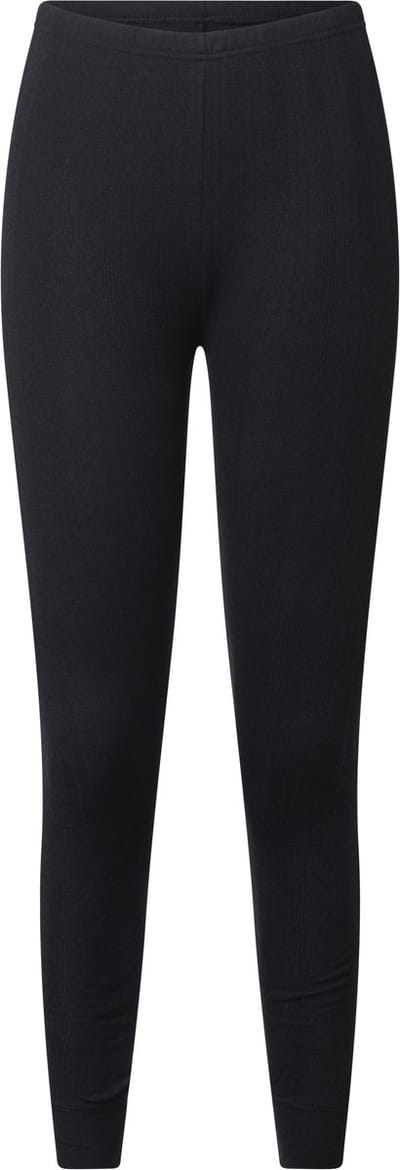 Lunatex - dames thermo broek - 50% polyester en 50% modal - zwart - maat S