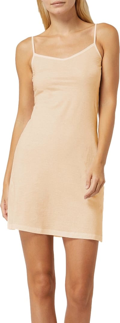 Gaubert Bamboe Onderjurk - 90CM - Gladde onderjurk smalle bandjes - Beige / XXL/3XL