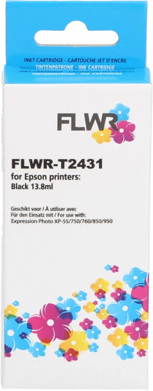 FLWR - Inktcartridge / 24 / Zwart - Geschikt voor Epson
