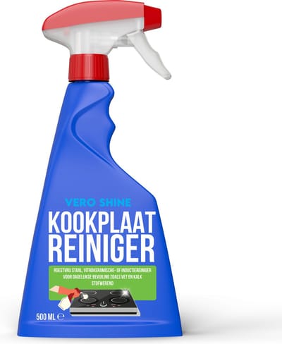 Vero Shine Kookplaat Reiniger (500ml), Kookplaatreiniger voor Inductie, Keramische Kookplaat en Roestvrijstaal