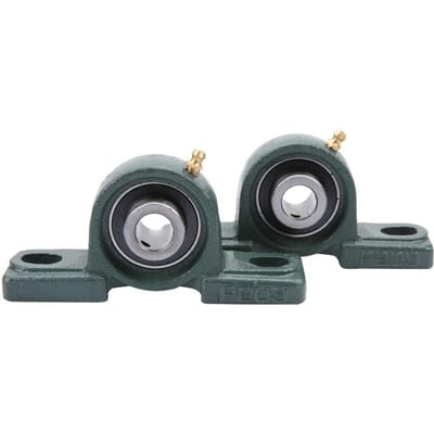 2 stuks UCP202 Lagerbloklager Kogelgelagerd Lager Gietijzeren Huis OD 40mm ID 15mm