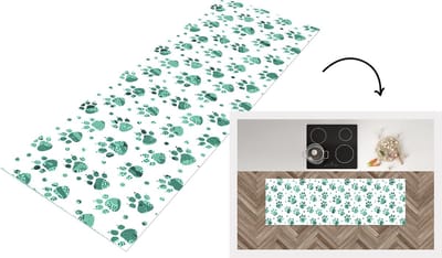 Keukenloper - Loper keuken - Patroon - Huisdieren - Hond - Dier - 150x50 cm - Keukenloper vinyl