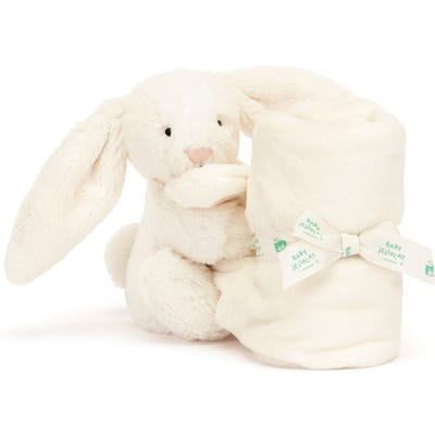 Jellycat knuffeldoekje en knuffel bashful bunny cream