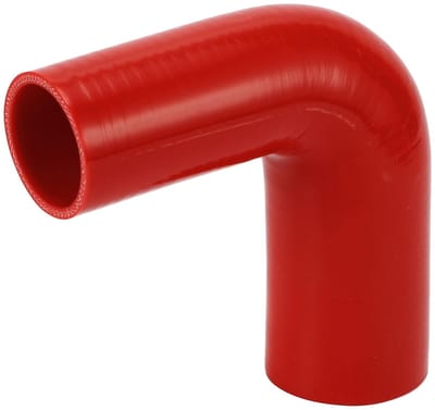 Dailygoods- Koelmiddelslang Rood - Siliconenslang - 51/63 mm ID - Lengte 150 mm - 90 Graden - Hoge Temperatuur Bestendig