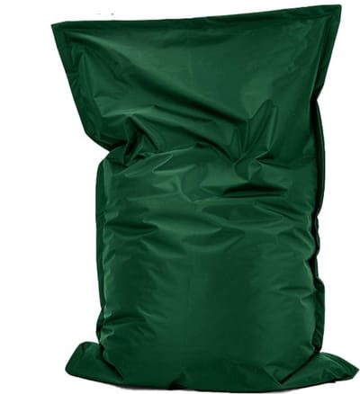 Drop & Sit Zitzak Nylon - Zitzakfauteuil - Woonkamerzitzak - DonkerGroen - 100 x 150 cm - Voor Binnen en Buiten
