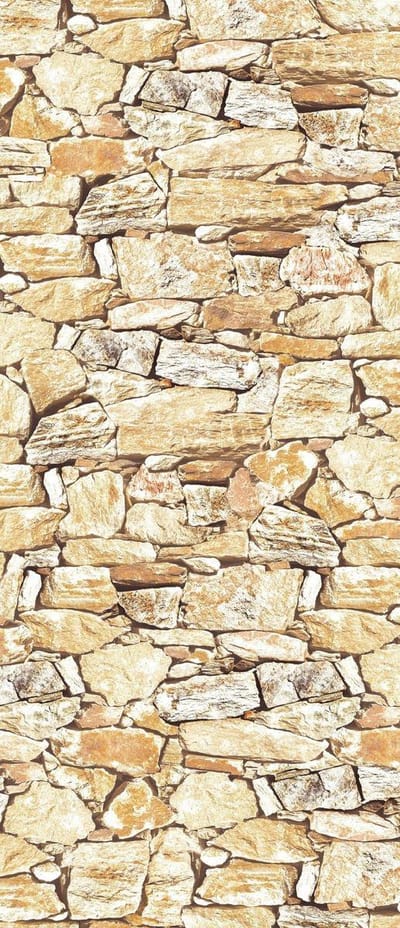 Deursticker Muursticker Muur | Geel | 91x211cm