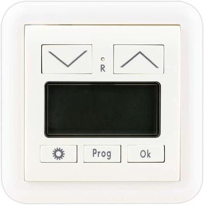 Witte Afdekking voor Timer - Vario Schakelmateriaal - Modulair en Stijlvol