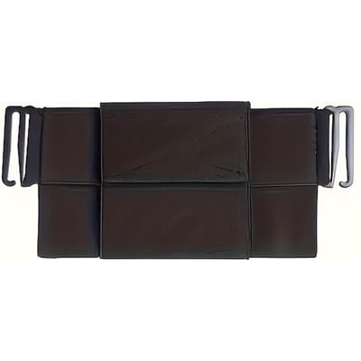 Pochette de téléphone ultra-compacte multicouche à taille élastique - Compartiment dissimulé, Ajustement réglable, Rangement spacieux - Idéale pour l'extérieur, le travail, le voyage black
