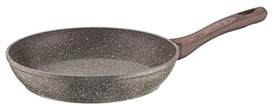 Antiaanbak Aluminium Pan met Steenlook - Geschikt voor Inductie, 20 cm