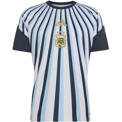 Adidas Argentine 26ème Maillot de Football Pré-Match Domicile Tricoté Coupe Ajustée Manches Courtes Homme tops JY9530 XS white