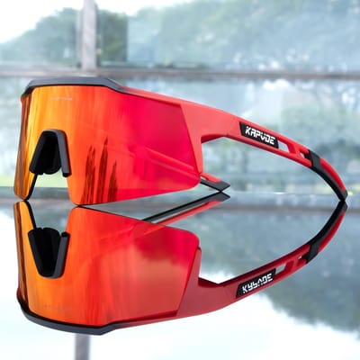 Kapvoe UV400 Fietsbril MTB Fietsbril voor Mannen Vrouwen Buiten Sport Brillen 1LENS