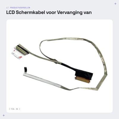 Dailygoods - LCD Schermkabel voor Vervanging van Laptopmodellen, 40 Pins