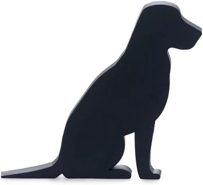 Deurstopper Hond - Deurhouder Kunststof - Deuren Open Houden - Voorkomt Krassen - 105x12x25 cm - Zwart
