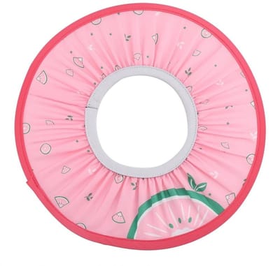 Dailygoods- Babydouchemuts Waterdicht - Zachte Beschermhoes - Voor Baby's/Peuters - Buitendiameter 28,5 cm - Binnendiameter 12 cm - Lichtgewicht 42 g - Badmuts