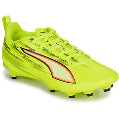 PUMA ULTRA 6 PLAY FG/AG Jr Unisex Sportschoenen - Yellow Alert-PUMA Black-Glowing Red-Lime Squeeze