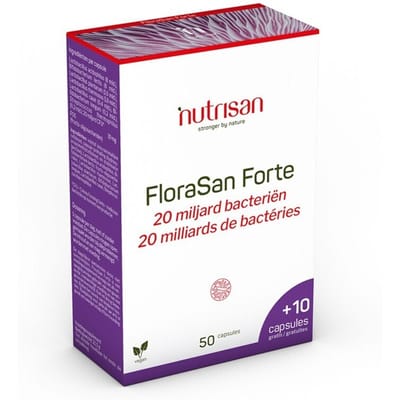 Nutrisan Florasan Forte 50+10 Vegetarische Capsules