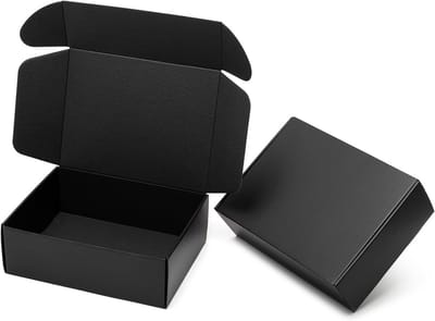 Verzenddozen 12 x 9 x 4 inch - 24 stuks golfkartonnen dozen voor kleine bedrijven - tabbladvergrendeling, platte verzenddozen, lege geschenkverpakkingen