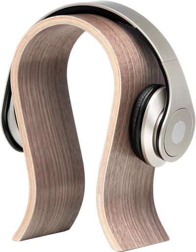 Houten hoofdtelefoonhouder voor kantoor, minimalistisch en stijlvol, ideale hangers voor gamers en als cadeau