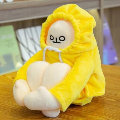 Creatieve Gele Banaan Man Pluche Speelgoed Woongjang Poppen Korea Populaire Anime Troost Poppen Verjaardagscadeaus voor Kinderen Baby 18cm