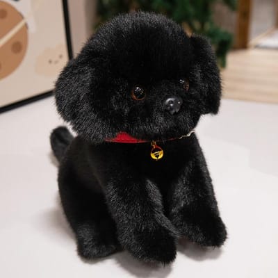 23-45cm Labrador Pluche Pop Zwart Gele Hoodie Hond Speelgoed Huisdecoratie Cadeau Voor Kinderen Jongens Meisjes about 23cm black