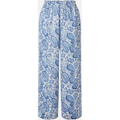 ESMARA Satijnen dames broek - Wide leg (Print, XS (32/34))