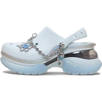 Crocs Little Dolphin Klompen Dames Steam Ice 33-34 white