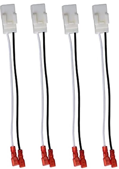 4 Pack Speaker Bedrading Harnas Vervanging voor Auto's - Gemakkelijke Installatie voor Achter Deur Speakers