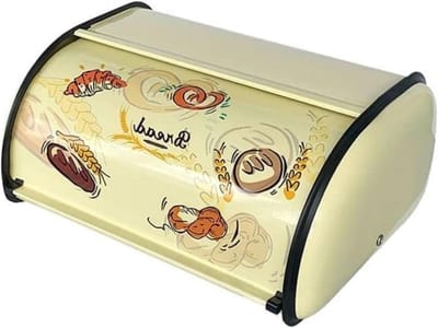 Broodtrommel Keuken - Broodbak Opslag - Brood Vers Houden - Roldeksel Ontwerp - 34x23x15 cm - Vintage Stijl