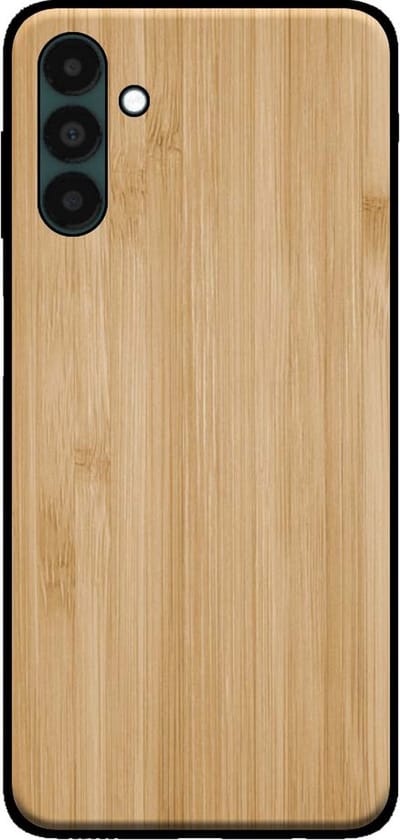 Smartphonica Telefoonhoesje voor Samsung Galaxy A13 5G met houten look - backcover bamboo kunsthout hoesje - Bruin geschikt voor Samsung Galaxy A13 5G