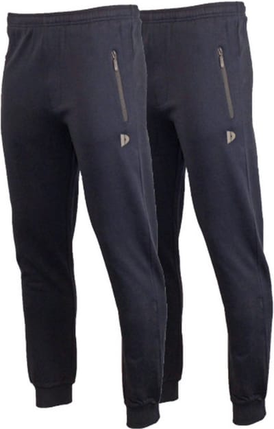 2-Pack Donnay - Joggingbroek met elastiek (Jack) - Sportbroek - Heren - Navy (010) - maat M