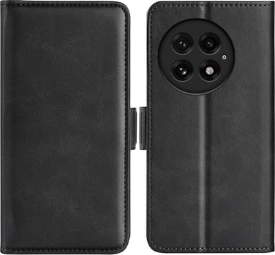 MobyDefend Hoesje - Geschikt voor OnePlus 13 - Luxe Wallet Book Case (Sluiting Zijkant) - Zwart