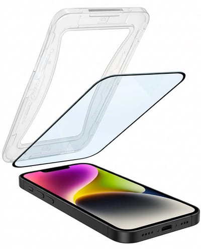 Screenprotector - Geschikt voor Apple iPhone 14 - Met Installatie Kit - Beschermglas - Gehard Glas - Tempered Glass - Screen Protector - Inclusief Montage Frame - Buigbaar Hybrid Bescherm Cover