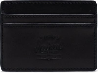 Charlie Leather RFID - Black / Kaarthouder - pasjeshouder met RFID blocking layer / leder / Beperkte Levenslange Garantie / Zwart