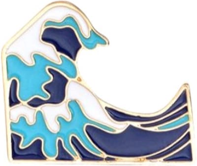 Pin Broche - enamel pin - kledingspeld - Wave of kanagawa