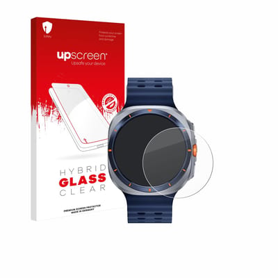 upscreen - Screenprotector voor Samsung Galaxy Watch Ultra 2025 (47 mm) - Folie Beschermfolie Beschermglas transparant