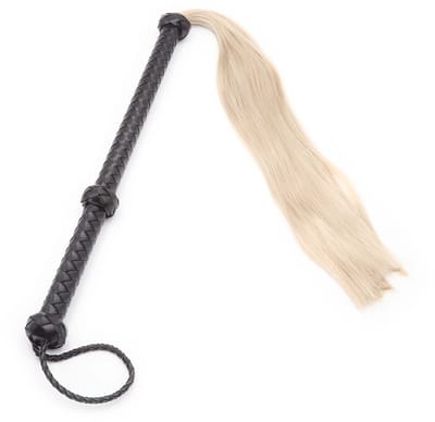 Smart Moves - Pony Hair Flogger 92 cm - Nylon - Zwart/Blond