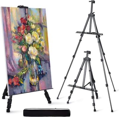 SNJY® Schildersezel - Tafelezel - Schilderspalet - Verstelbaar 55-167 cm - Zwart
