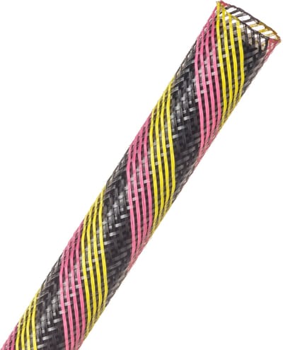 Techflex-PTN0.25HH/30-Kabelsok-Kabelsleeve-Kabelbeschermer-Kabel Management–Kabelkous-Kabelmantel-Maat: 3.2 - 11.1 mm-Kleur: HipHop-Lengte: 30 mtr