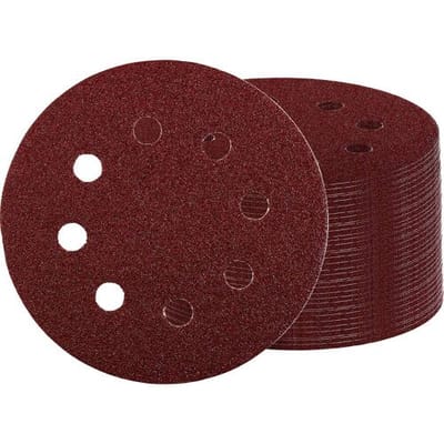 Einhell 492180 Schuurpapier voor excentrische schuurmachine Korrelgrootte (num) 80 (Ø x h) 125 mm x 13 cm 100 stuk(s)