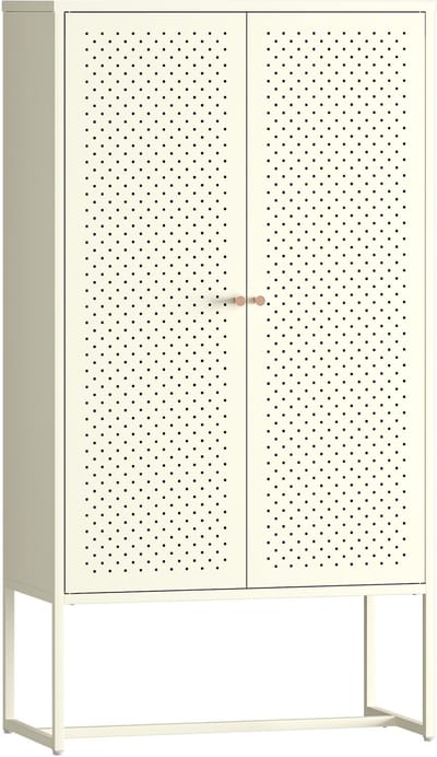 Woonkamerkast Viitasaari commode 150x80x40 cm crèmewit [en.casa]