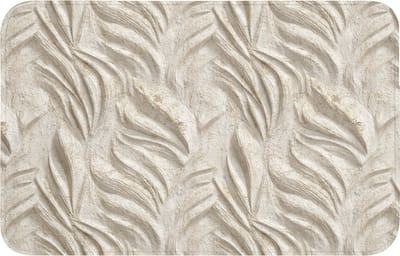 WC mat 80x50 cm - Antislip - Textuur - Reliëf - Beige - Toiletmat - Vloermat - Douchemat - Toilet tapijt - Toiletmatten