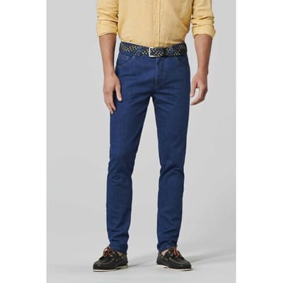 Meyer Jeans Dublin Ultralight Coolmax Denim Swing Pocket Organic Cotton Blue Stone / male