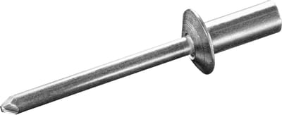 GOEBEL® - 500 x Gesloten blindklinknagels (Ø x L) 4 x 12,5 mm - Alu Aluminium Al 99,5 / Alu Aluminium - Vlakke kop - CUP - 2160140120 - ISO15975 - Popnagel