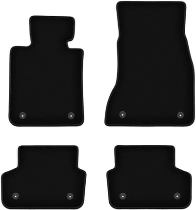 BASIC zwarte veloursmatten voor: BMW 5 G30 sedan (2017-)