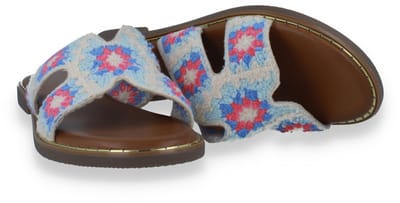 Double Heart Dames Slipper Multi | Multicolour | Maat: 40
